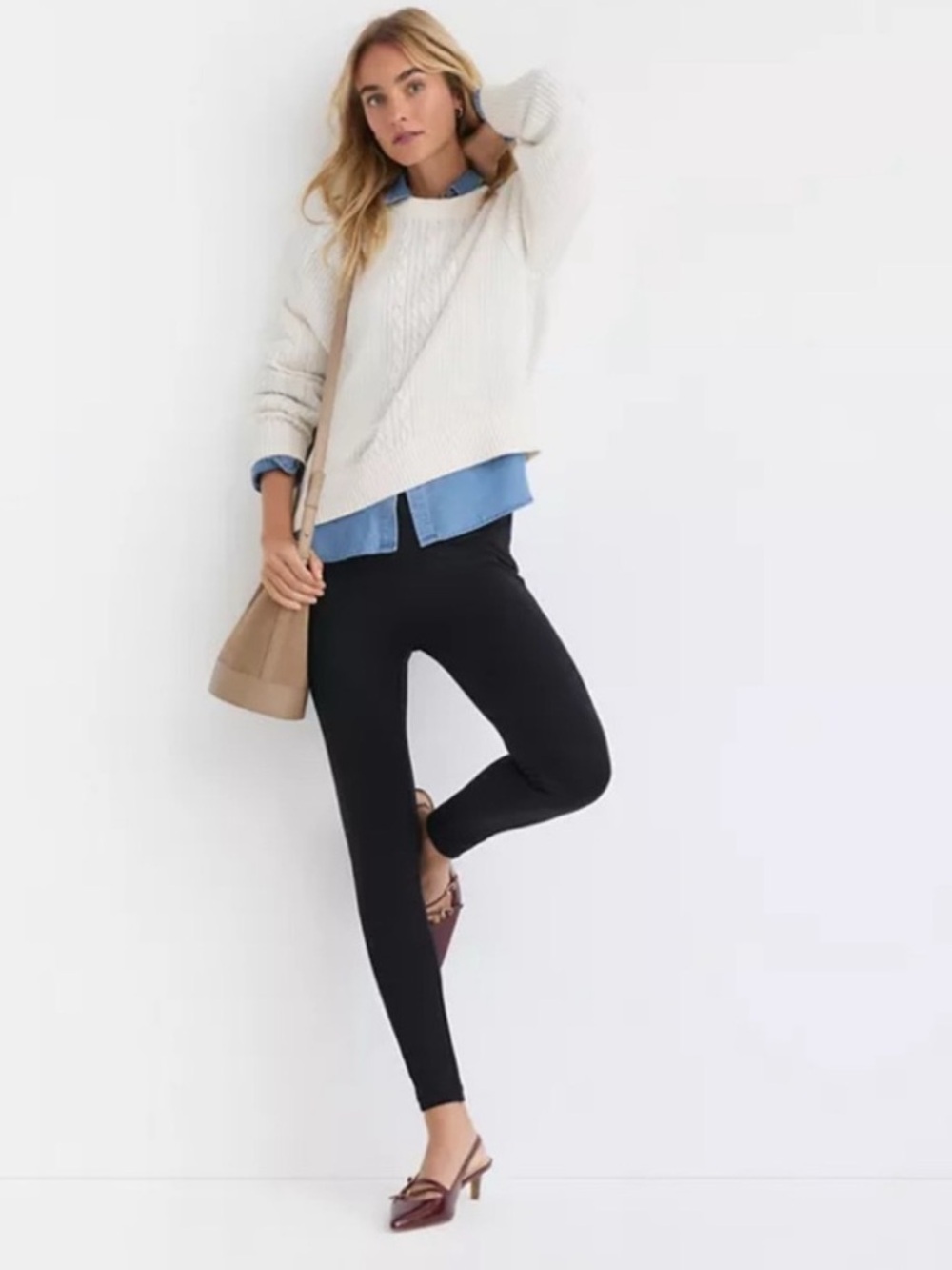 NWOT LOFT High Rise Black Leggings